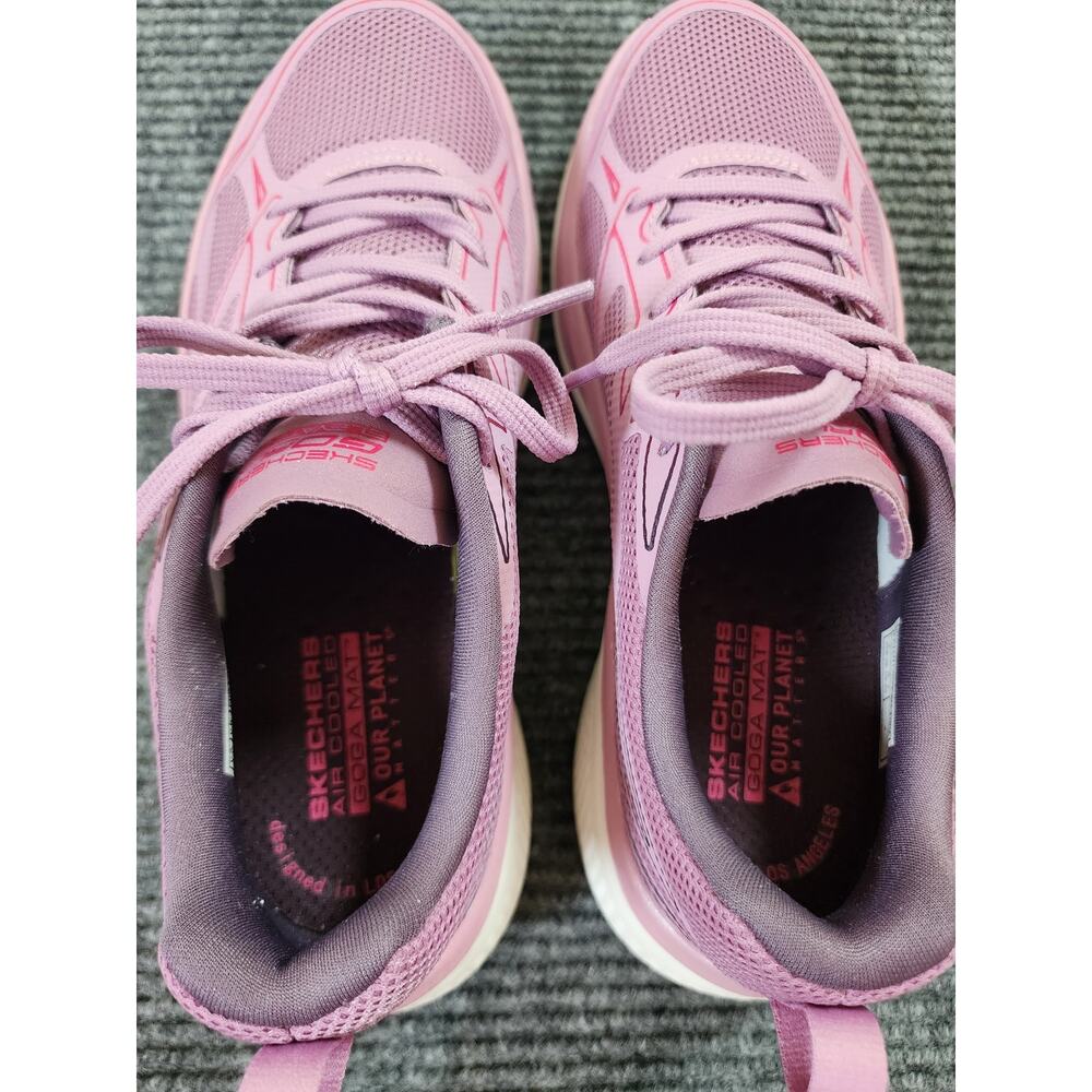 Skechers Womens Size 8.5 GoRun Elevate 2.0 Allaire SKX Pink Sneakers Air Cooled - Picture 6 of 12